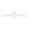 Ekena Millwork Eugene Architectural Grade PVC Gable Bracket, 48"W x 10"H x 2"D x 4"F, 5/12 Pitch GBP048X10X0204EUG00 - alternate 2